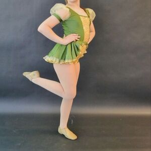 Green and Gold Fairy Costume for Kids